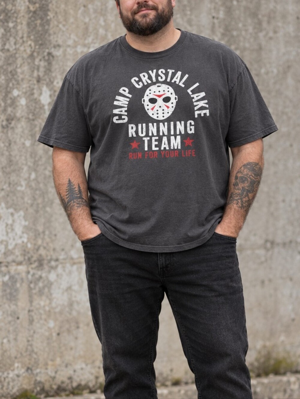 Camp Crystal Lake Running Team T Shirt 2X Friday the 13th Horror Jason Halloween